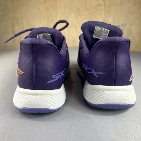 Skechers SLAM Pickleball 174201 Women's 8 Purple Orange White Sneakers Lace Up - Picture 9 of 14